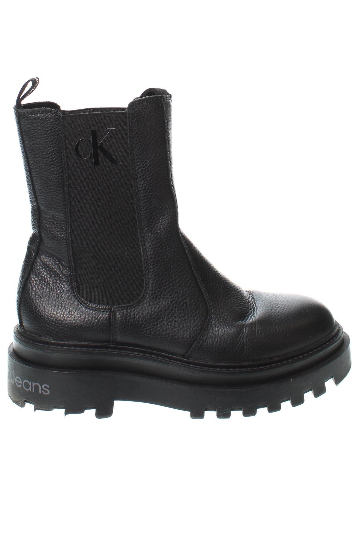 Botine de damă Calvin Klein Jeans, Mărime 38, Culoare Negru, Preț 809,49 Lei