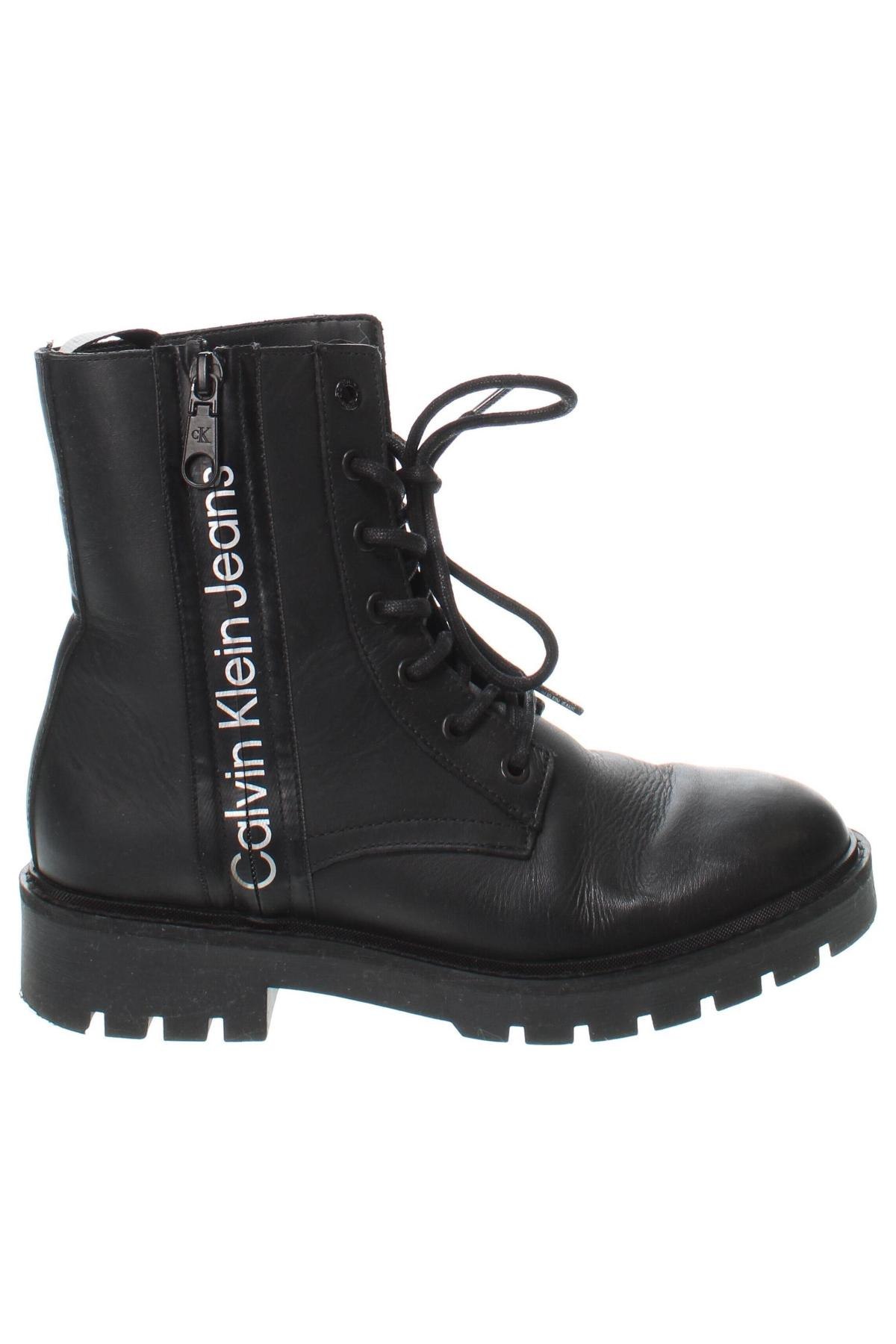 Botine de damă Calvin Klein Jeans, Mărime 38, Culoare Negru, Preț 445,99 Lei