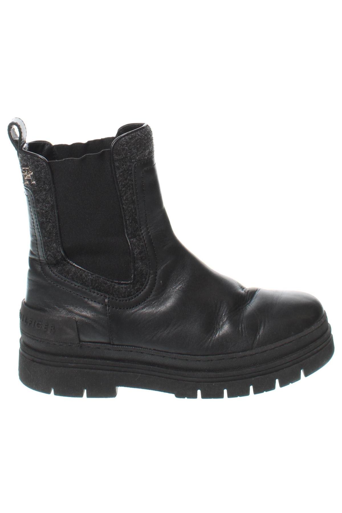 Botine de damă Tommy Hilfiger, Mărime 37, Culoare Negru, Preț 526,99 Lei