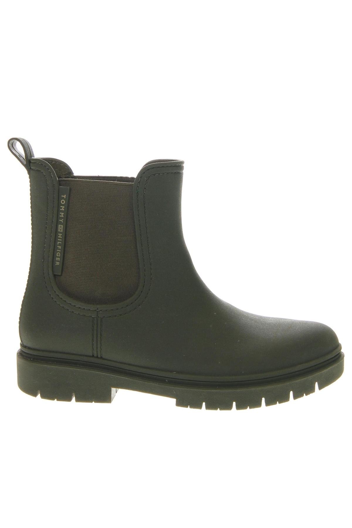 Botine de damă Tommy Hilfiger, Mărime 39, Culoare Verde, Preț 315,99 Lei