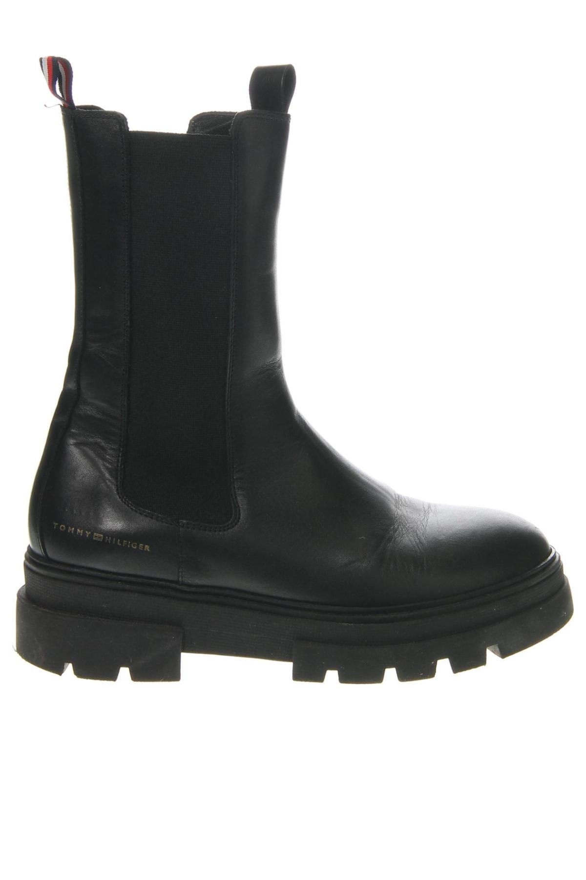 Botine de damă Tommy Hilfiger, Mărime 39, Culoare Negru, Preț 610,99 Lei