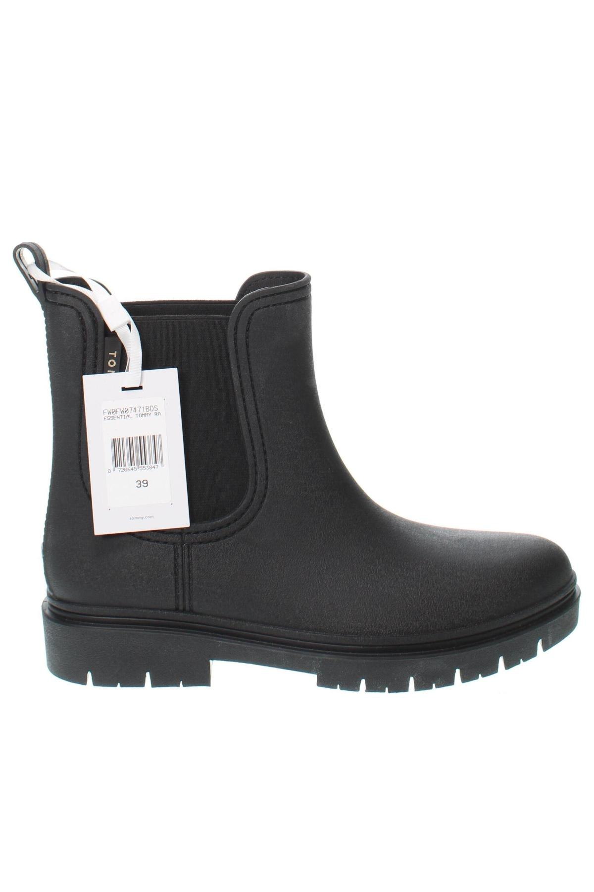 Botine de damă Tommy Hilfiger, Mărime 39, Culoare Negru, Preț 391,49 Lei