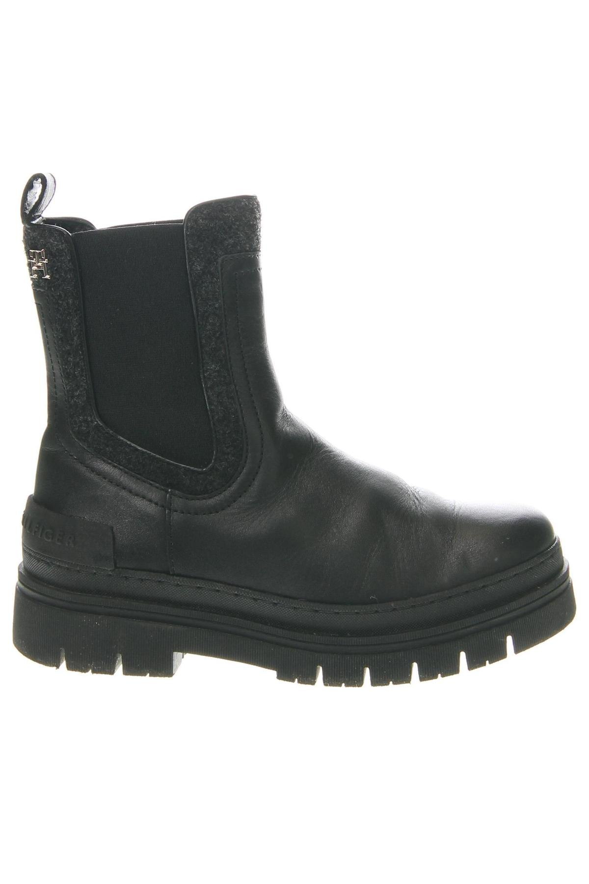 Botine de damă Tommy Hilfiger, Mărime 37, Culoare Negru, Preț 445,99 Lei