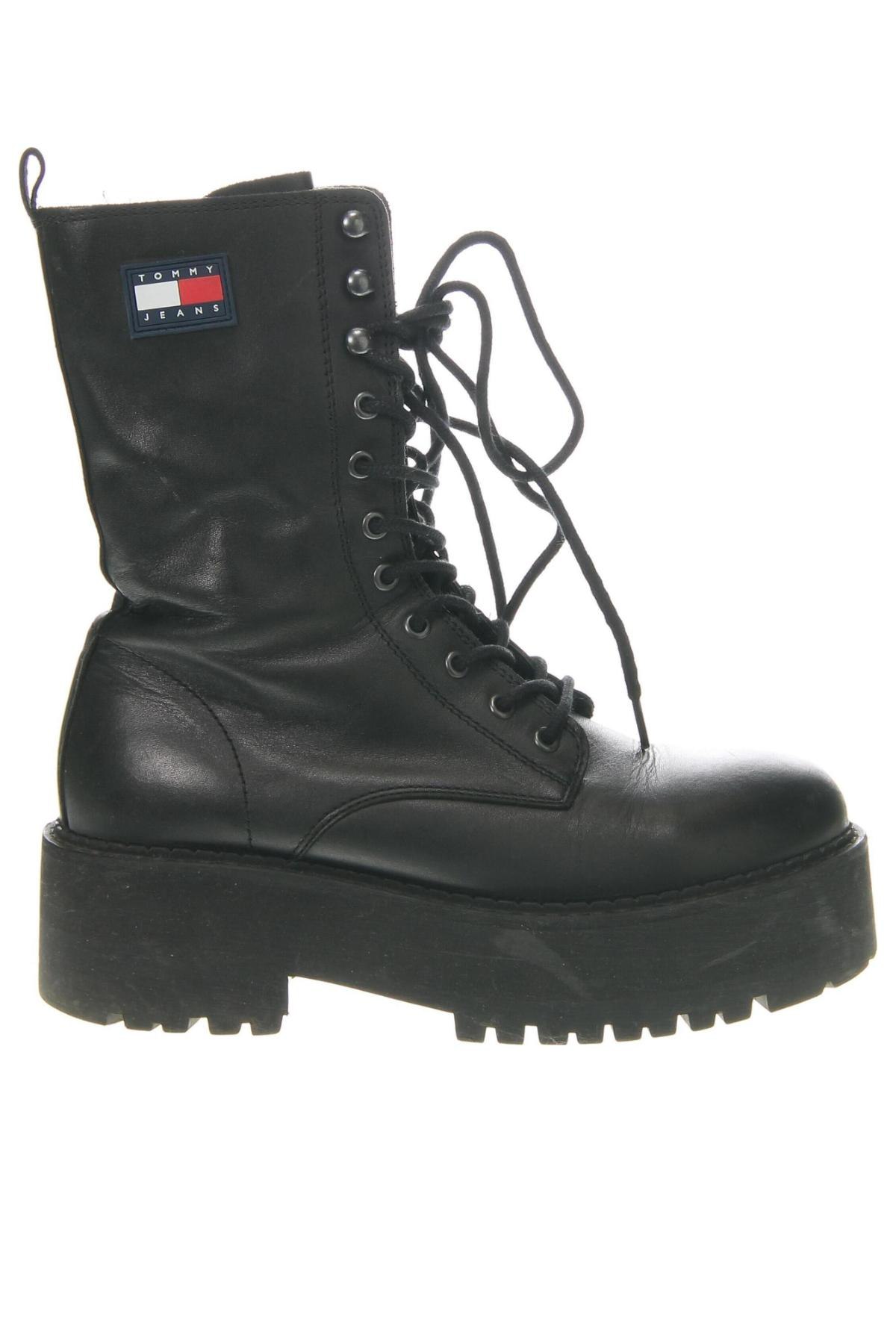 Botine de damă Tommy Hilfiger, Mărime 41, Culoare Negru, Preț 485,99 Lei