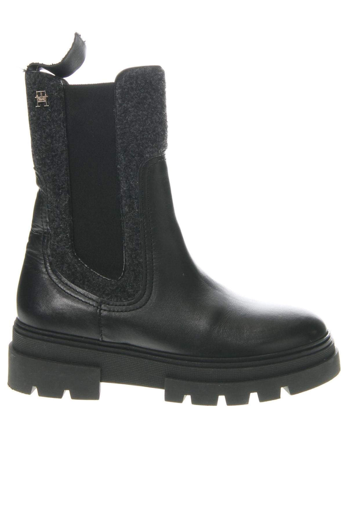 Botine de damă Tommy Hilfiger, Mărime 38, Culoare Negru, Preț 364,99 Lei