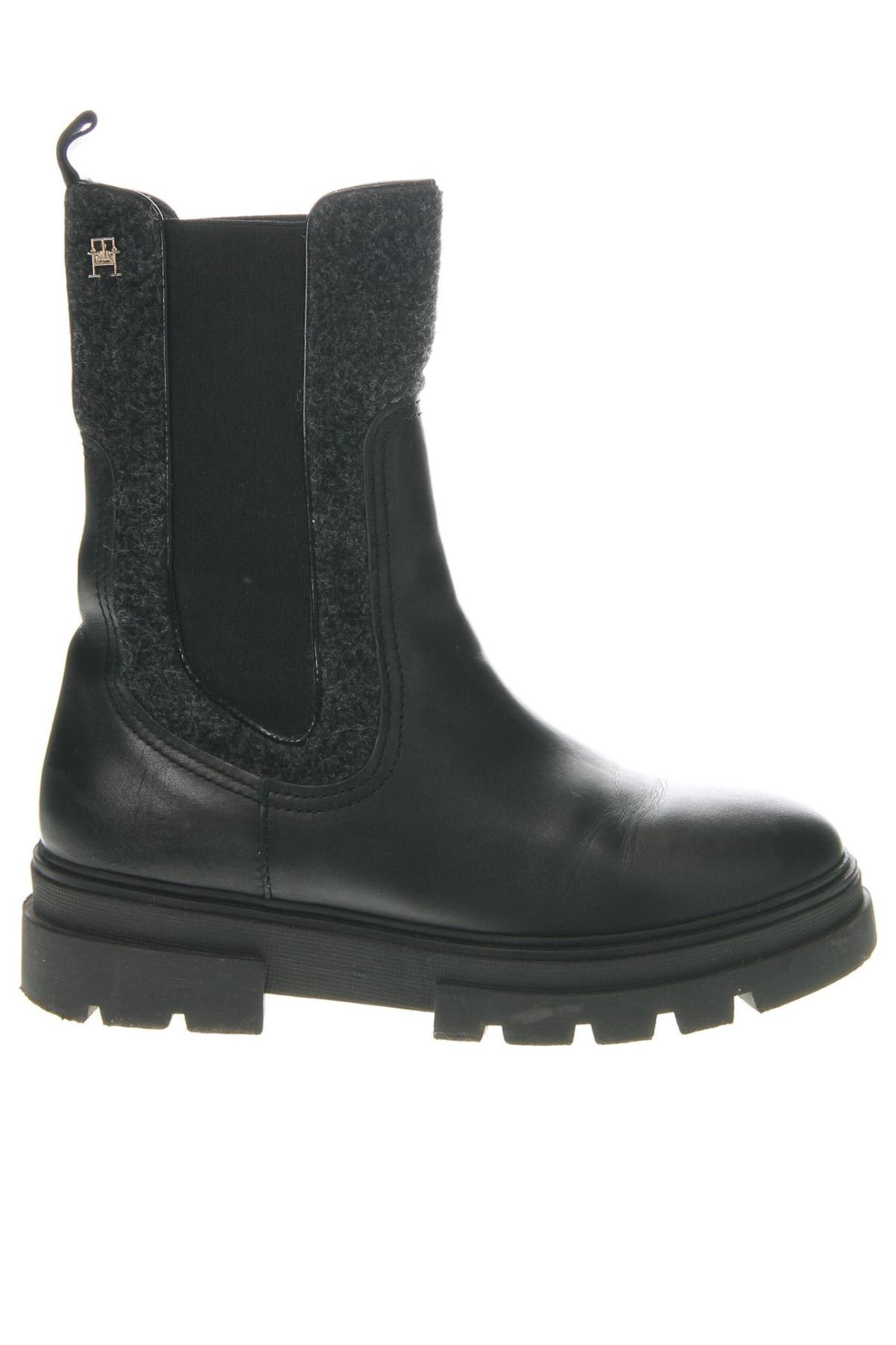 Botine de damă Tommy Hilfiger, Mărime 42, Culoare Negru, Preț 485,99 Lei