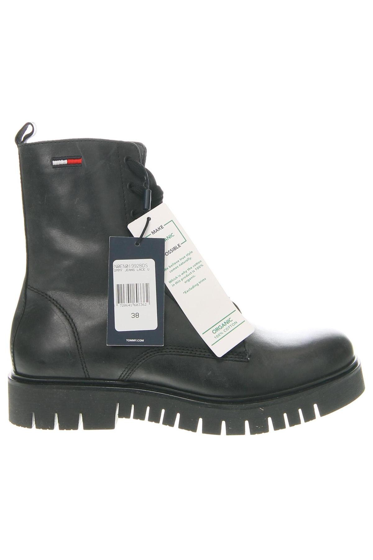 Botine de damă Tommy Jeans, Mărime 38, Culoare Negru, Preț 603,99 Lei