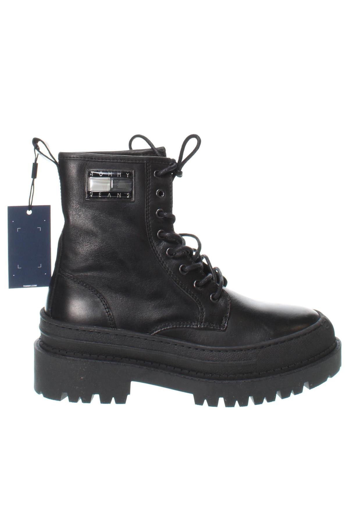 Botine de damă Tommy Jeans, Mărime 39, Culoare Negru, Preț 417,99 Lei