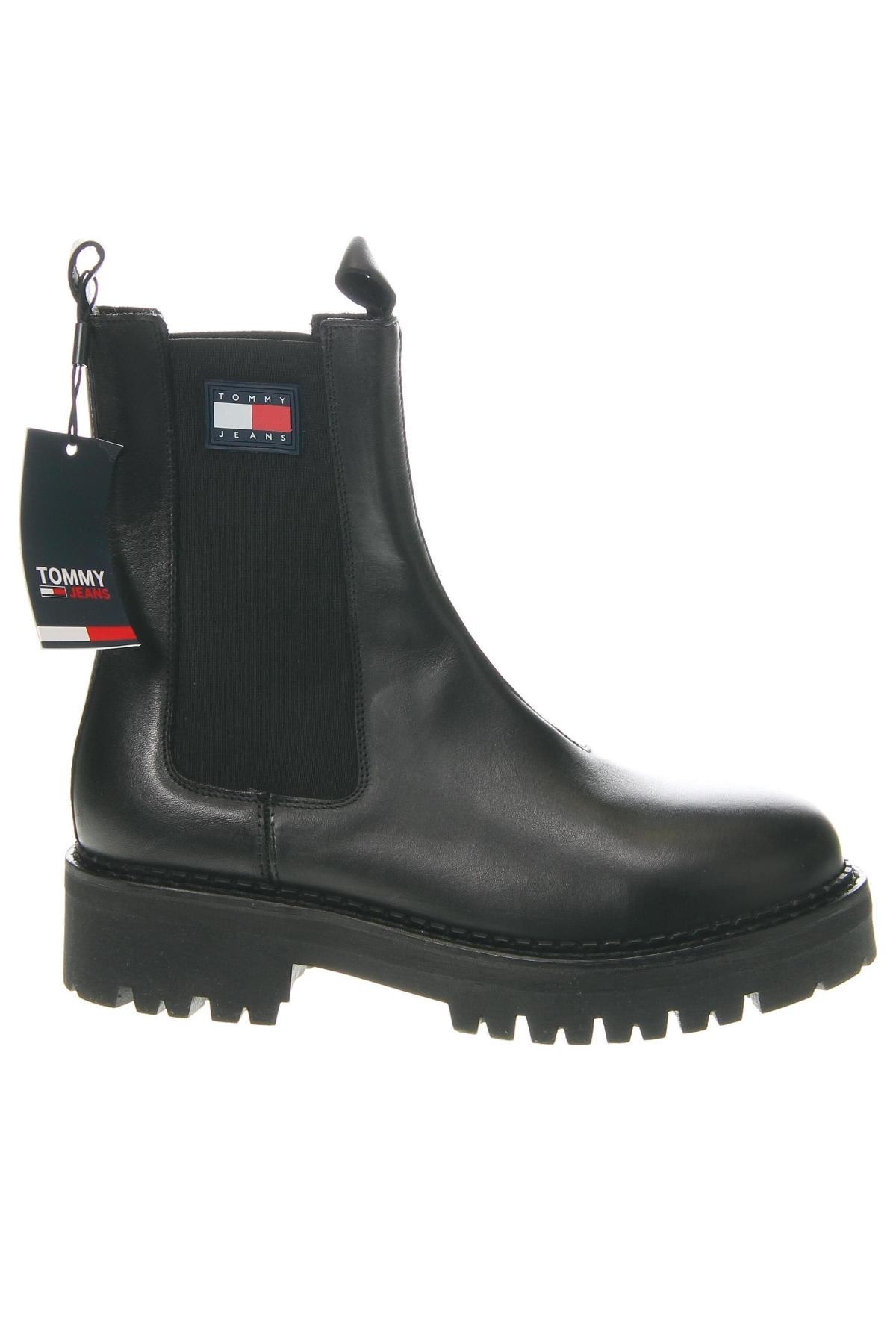 Botine de damă Tommy Jeans, Mărime 41, Culoare Negru, Preț 556,99 Lei