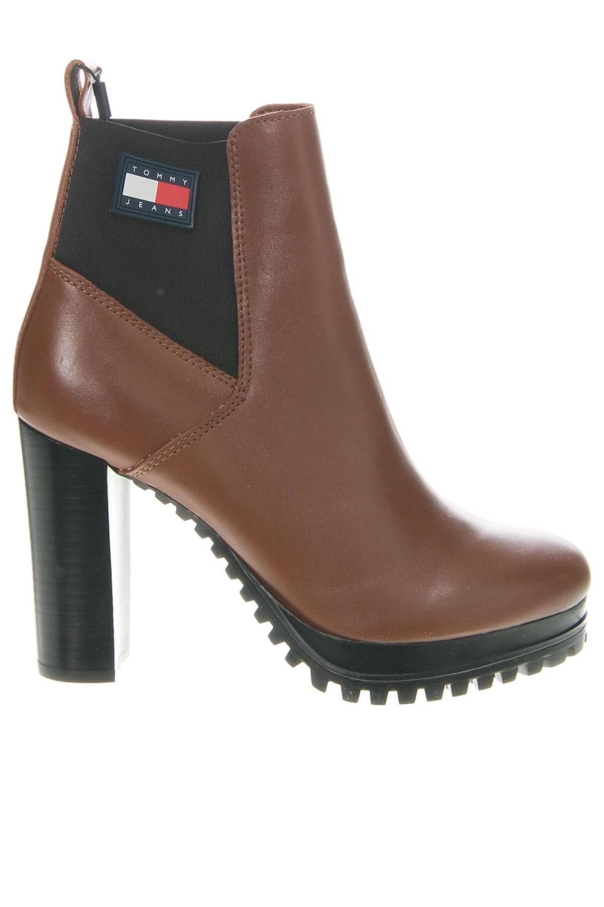 Botine de damă Tommy Jeans, Mărime 39, Culoare Maro, Preț 603,99 Lei