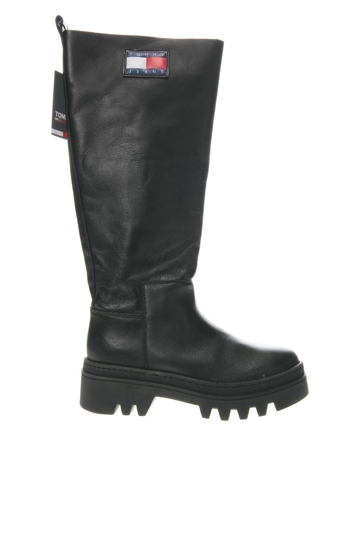 Damenstiefel Tommy Jeans, Größe 37, Farbe Schwarz, Preis € 127,99