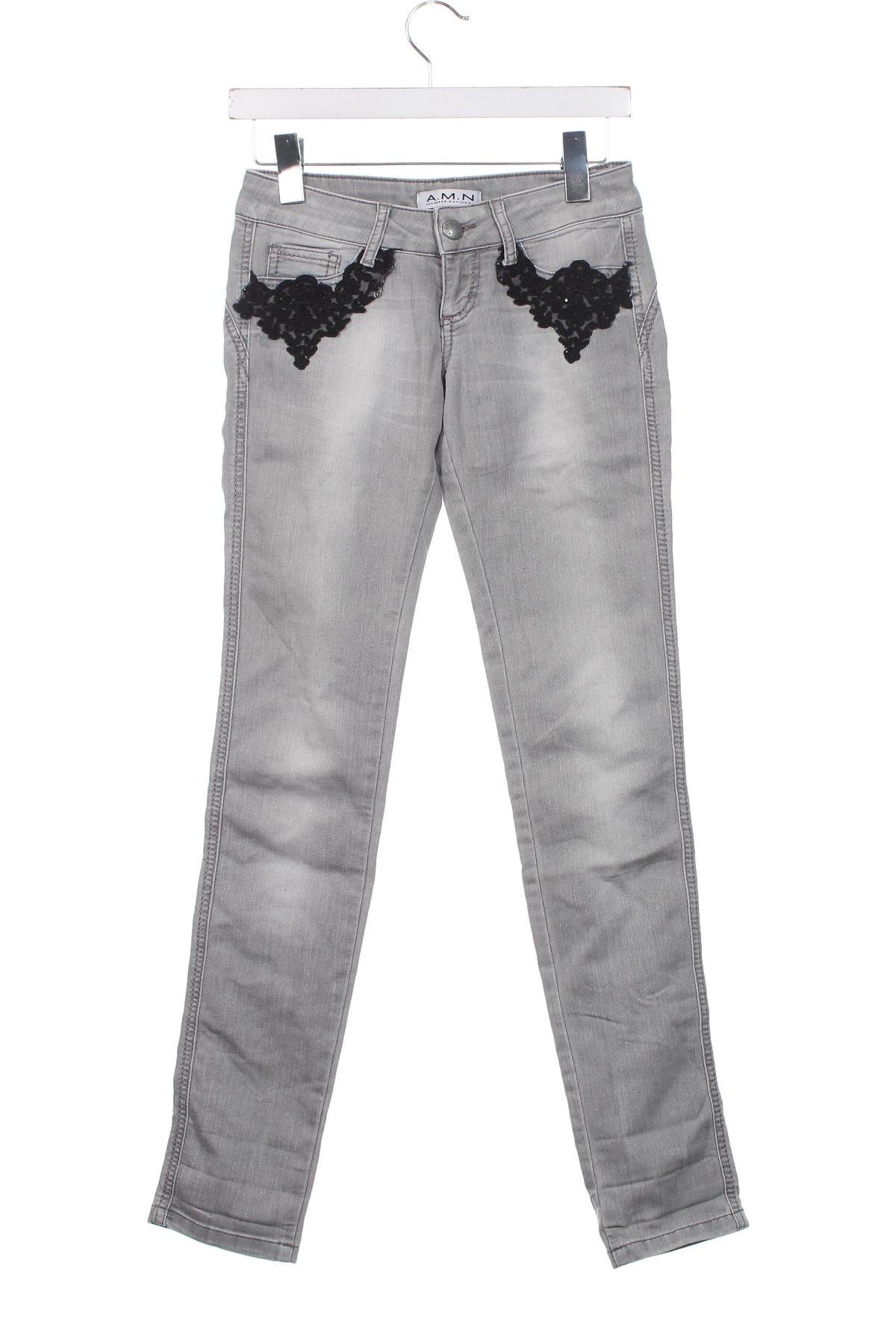 Damskie jeansy Madness, Rozmiar S, Kolor Szary, Cena 18,99 zł