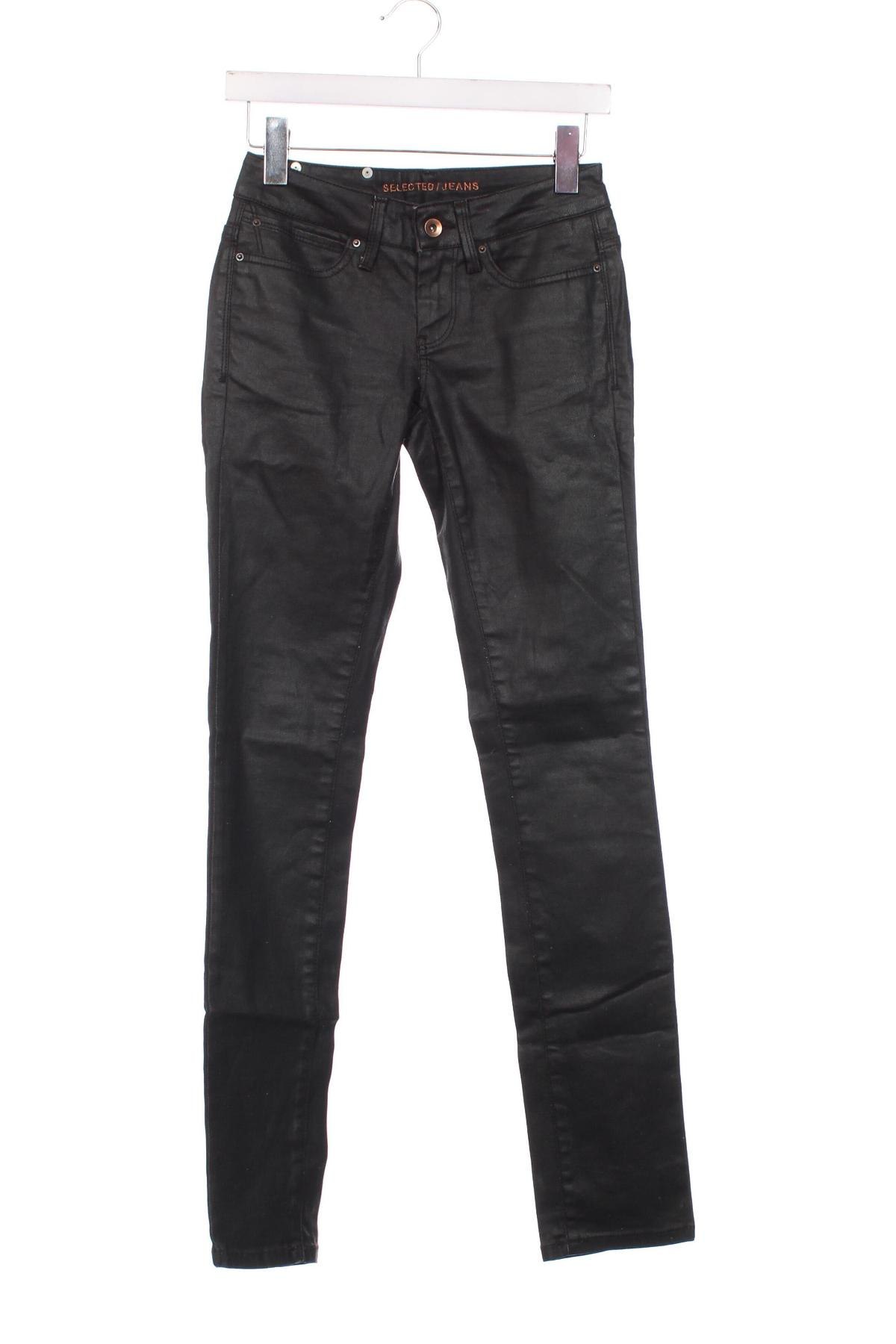 Damskie jeansy Selected Femme, Rozmiar XS, Kolor Czarny, Cena 31,99 zł