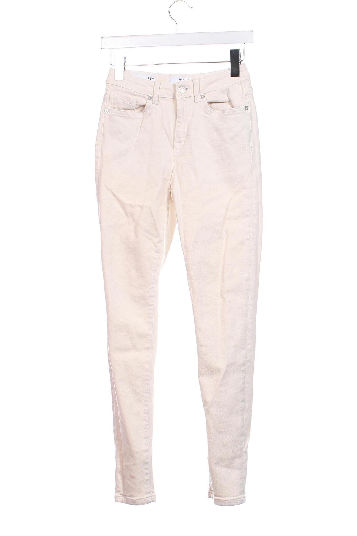 Damen Jeans Selected Femme, Größe XXS, Farbe Ecru, Preis € 28,00