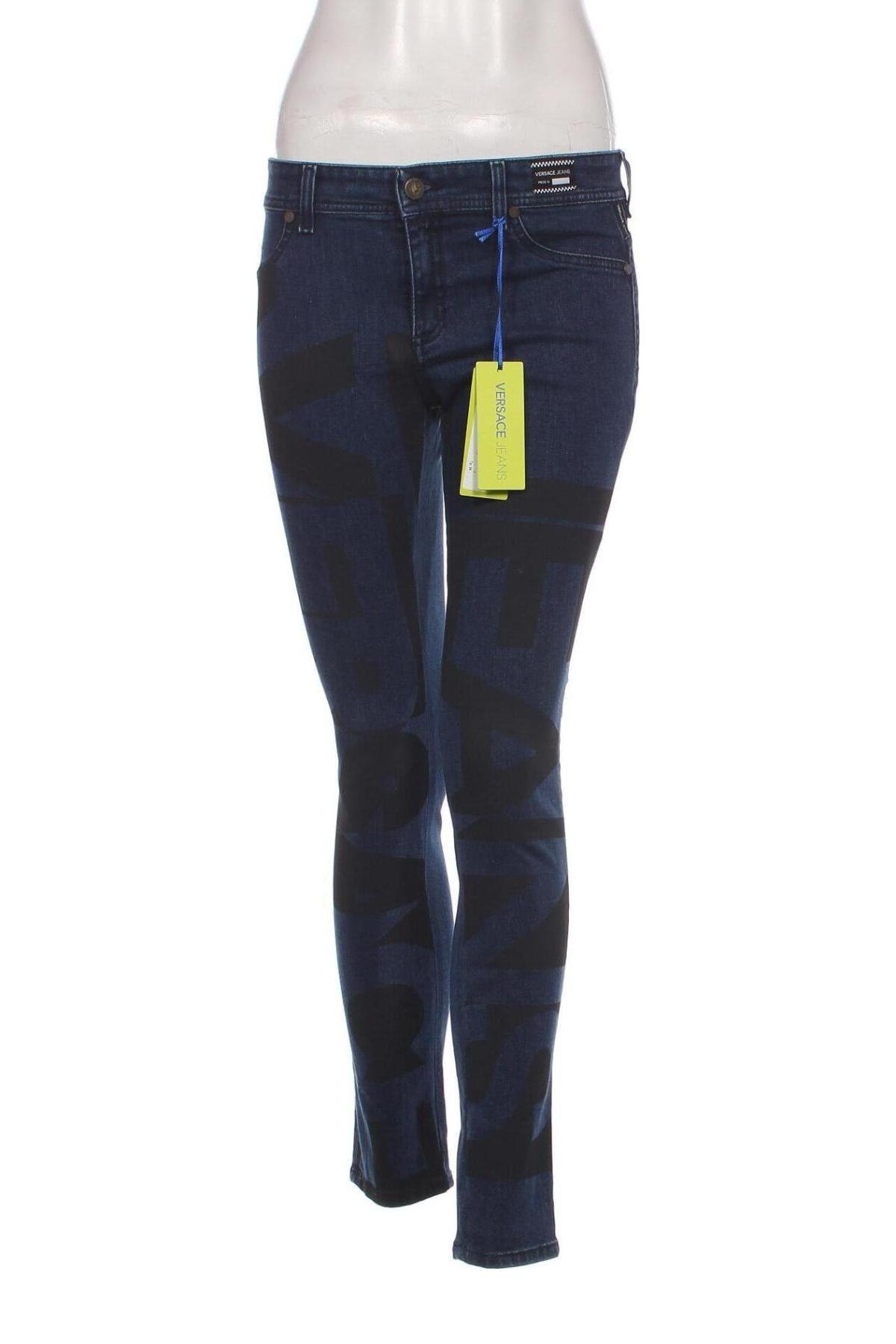 Blugi de femei Versace Jeans, Mărime M, Culoare Albastru, Preț 835,53 Lei