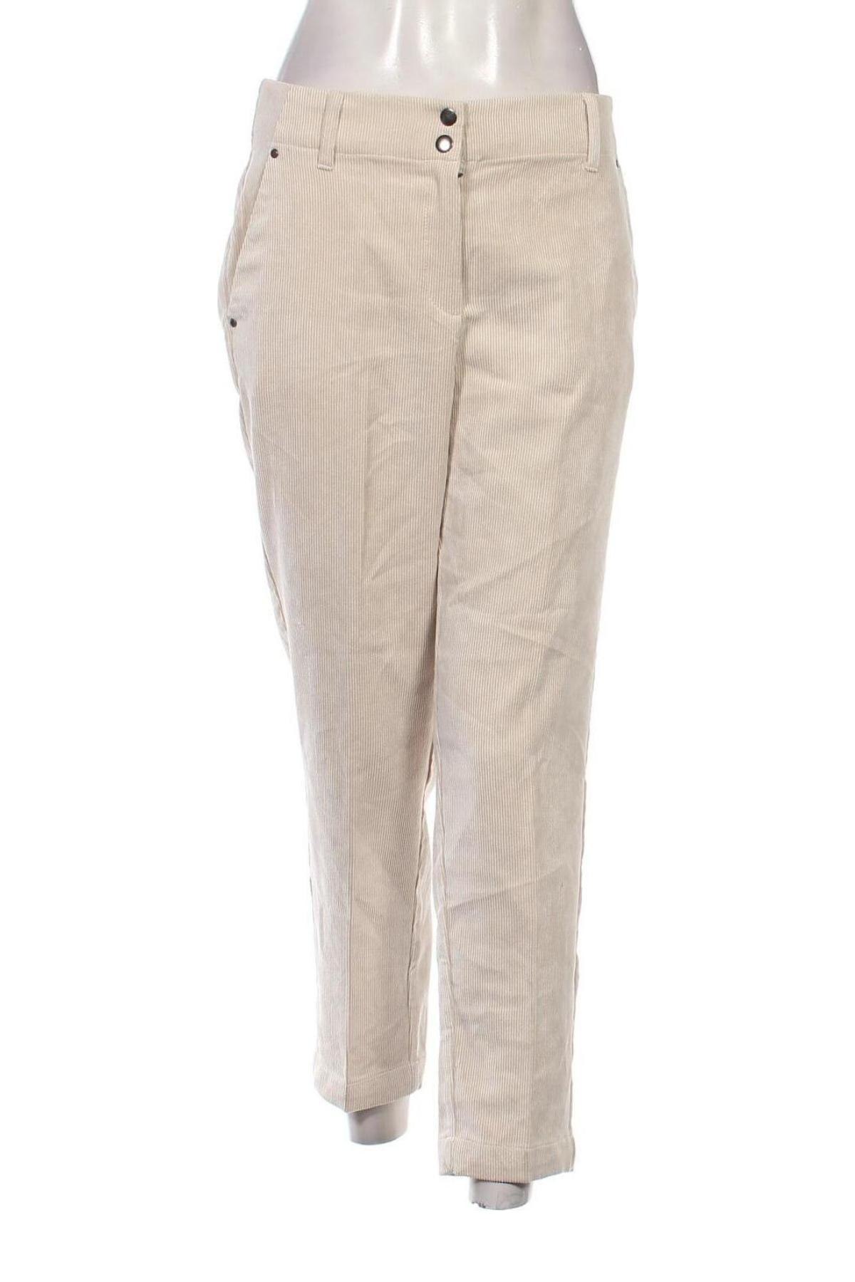 Pantaloni de velvet de femei Comma,, Mărime M, Culoare Bej, Preț 223,68 Lei