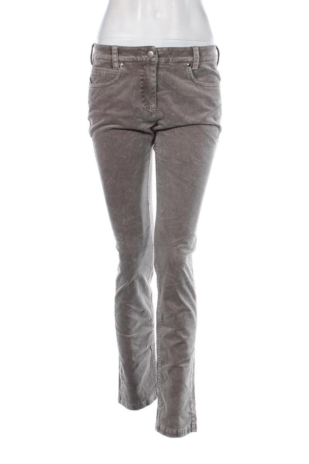 Pantaloni de velvet de femei Daniel Hechter, Mărime S, Culoare Gri, Preț 25,99 Lei