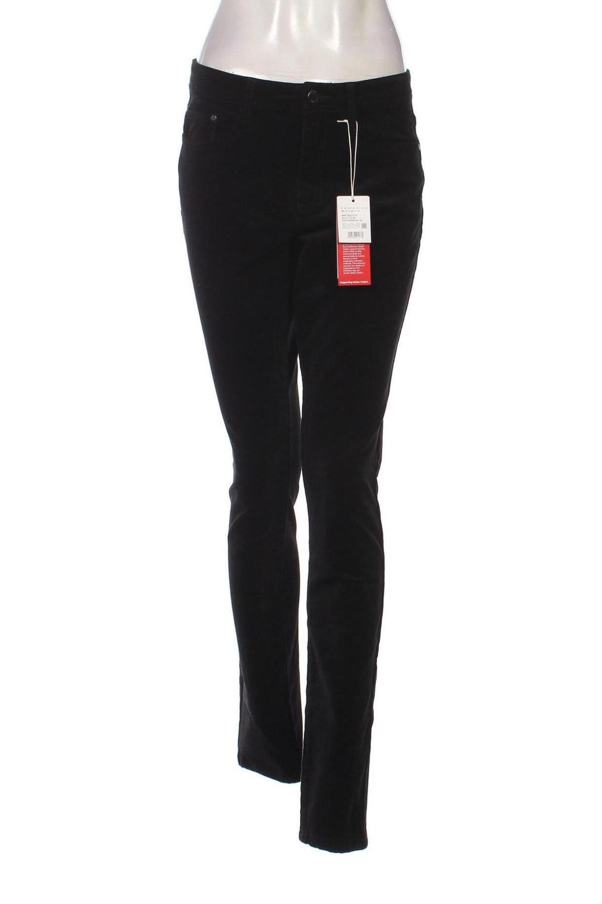 Pantaloni de velvet de femei S.Oliver, Mărime M, Culoare Negru, Preț 55,99 Lei