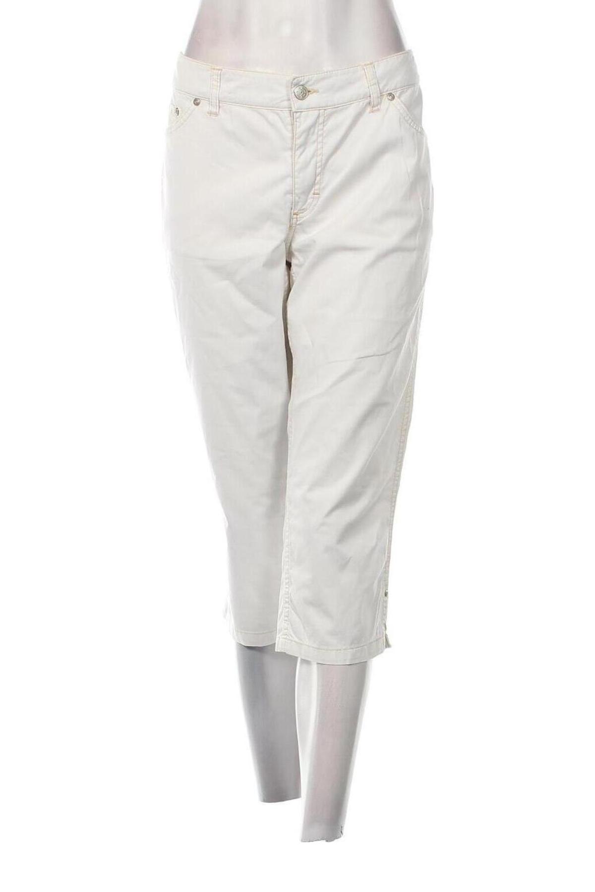 Pantaloni de femei H&M L.O.G.G., Mărime L, Culoare Alb, Preț 44,39 Lei