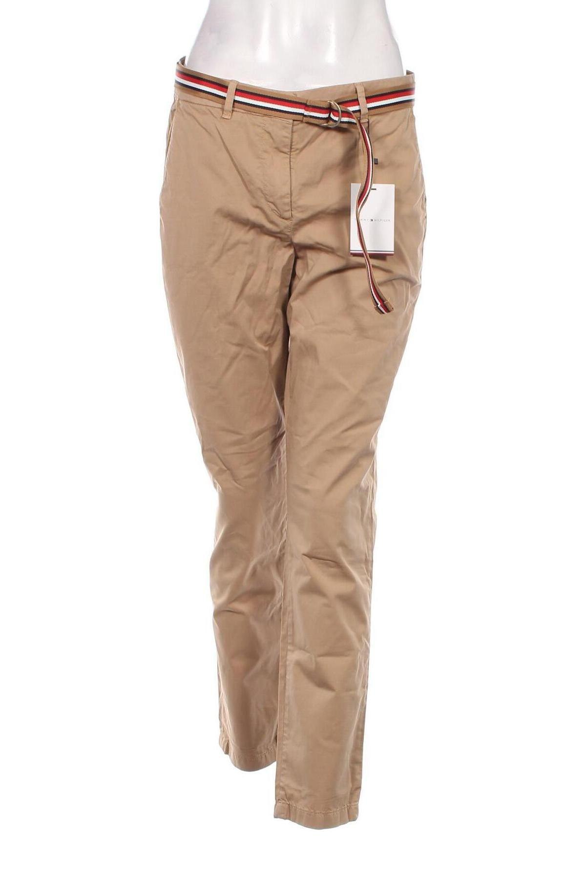 Pantaloni de femei Tommy Hilfiger, Mărime M, Culoare Bej, Preț 248,99 Lei