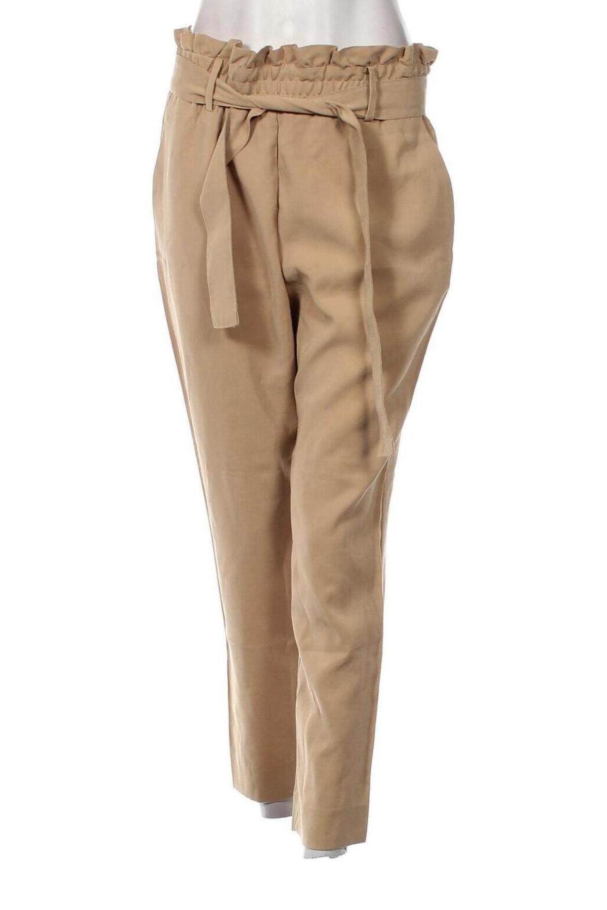 Damenhose Zara, Größe M, Farbe Beige, Preis 6,63 €