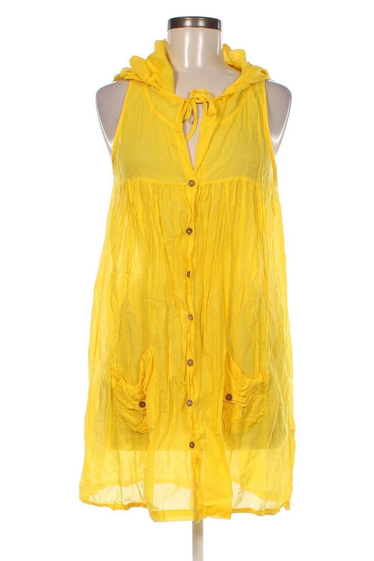 Γυναικείο αμάνικο μπλουζάκι, Μέγεθος S, Χρώμα Κίτρινο, Τιμή 9,89 €