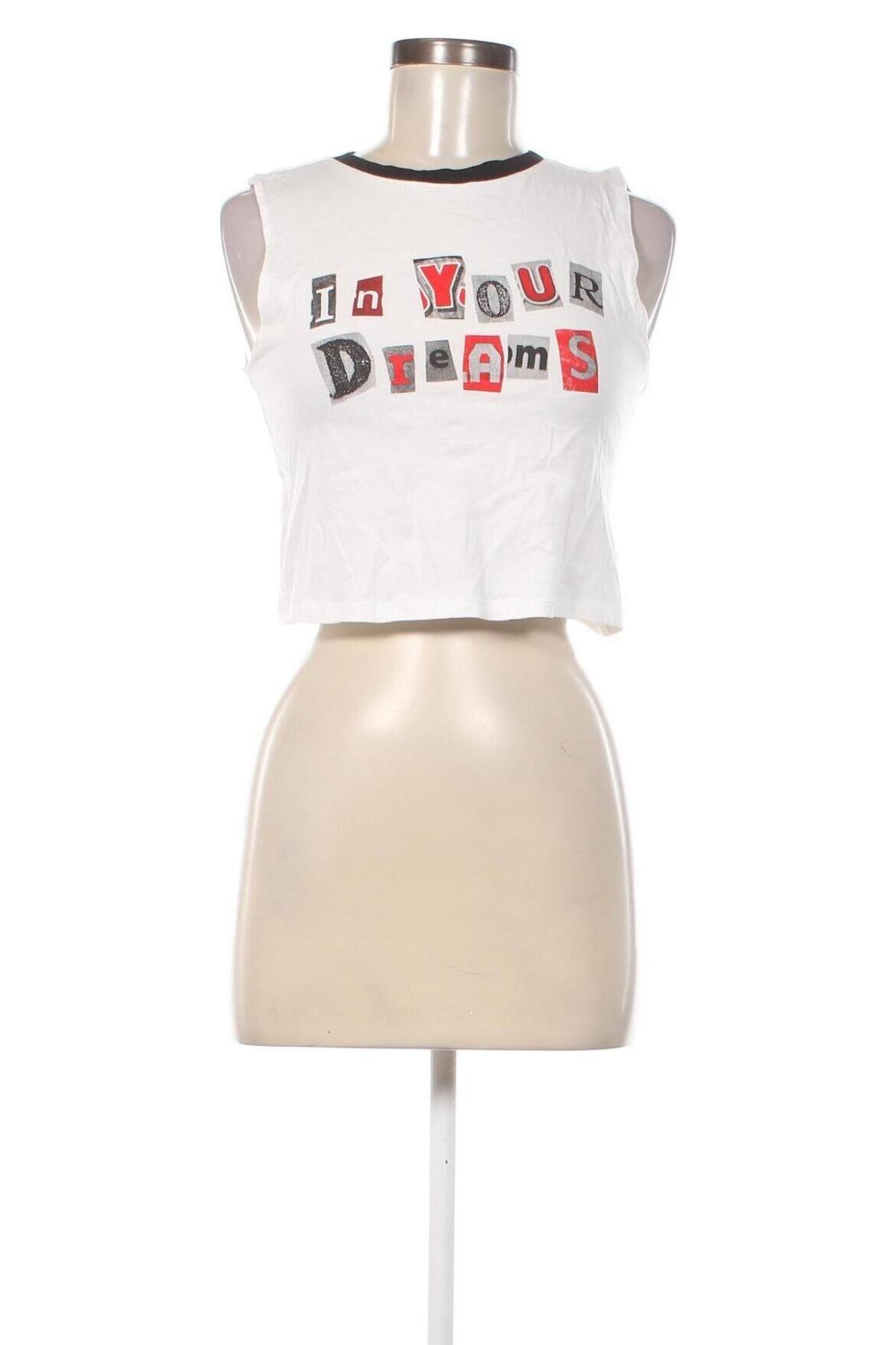 Γυναικείο αμάνικο μπλουζάκι H&M Divided, Μέγεθος M, Χρώμα Λευκό, Τιμή 3,77 €
