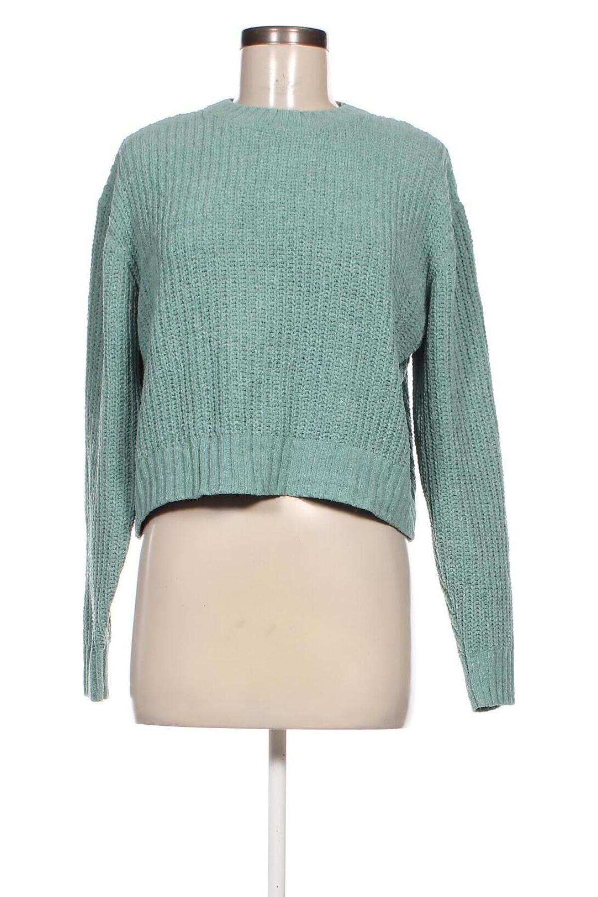 Pulover de femei Bershka, Mărime S, Culoare Verde, Preț 28,99 Lei