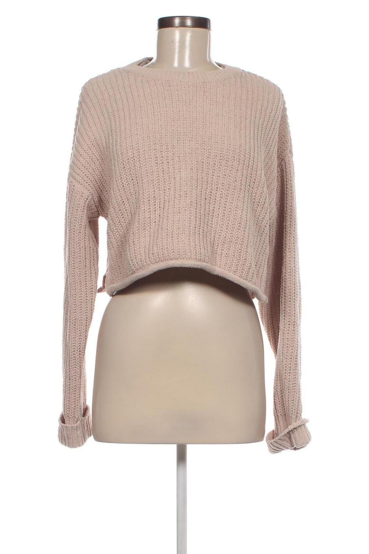 Damenpullover Bershka, Größe S, Farbe Beige, Preis € 7,49