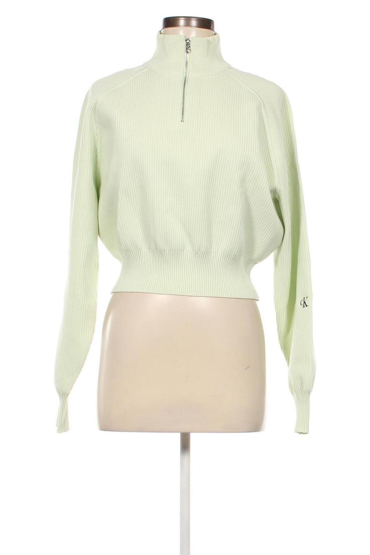 Pulover de femei Calvin Klein Jeans, Mărime M, Culoare Verde, Preț 539,99 Lei