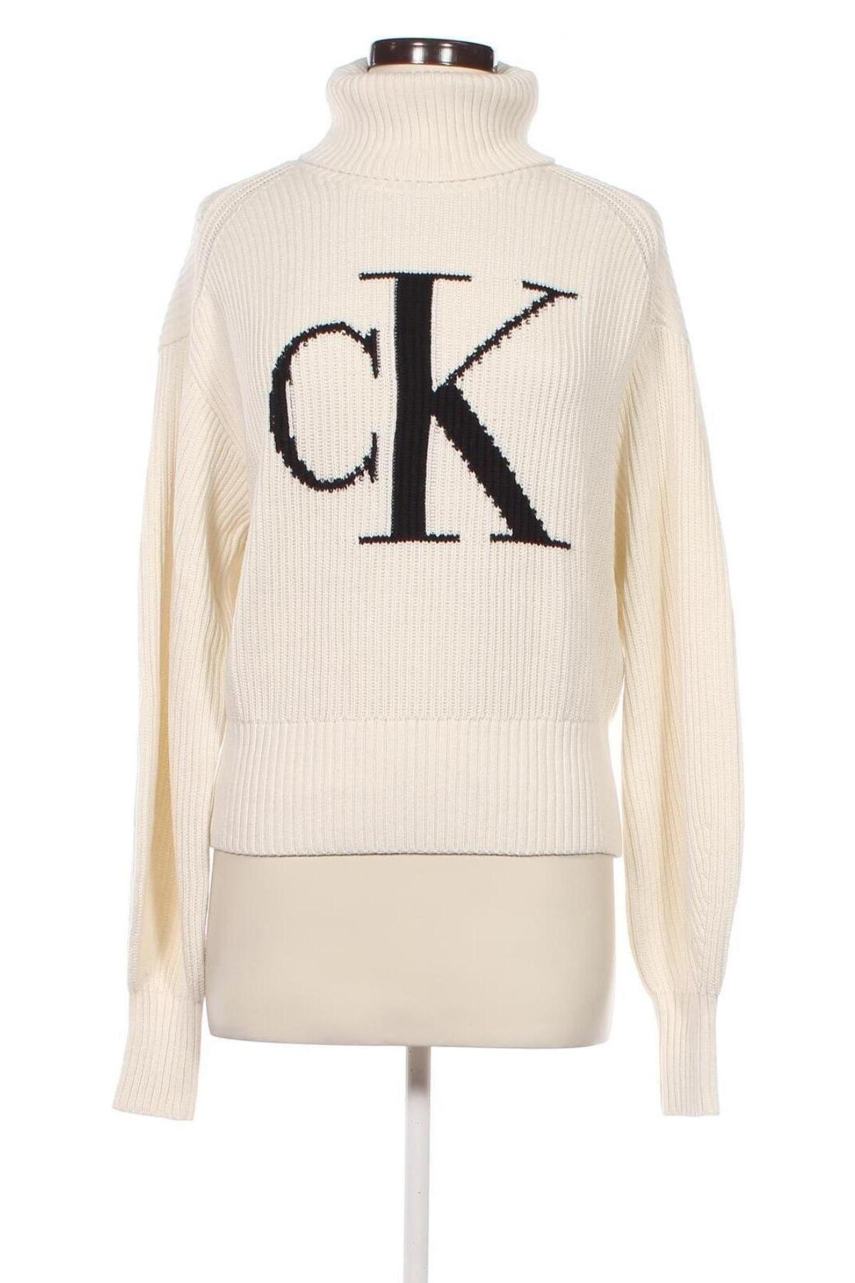 Damenpullover Calvin Klein Jeans, Größe M, Farbe Weiß, Preis € 114,49