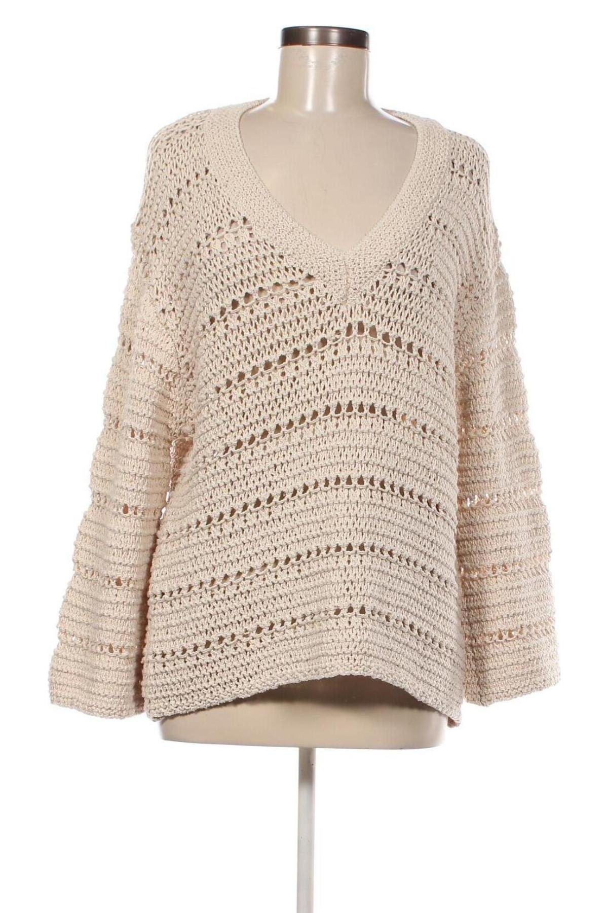 Damenpullover H&M, Größe L, Farbe Beige, Preis € 9,49