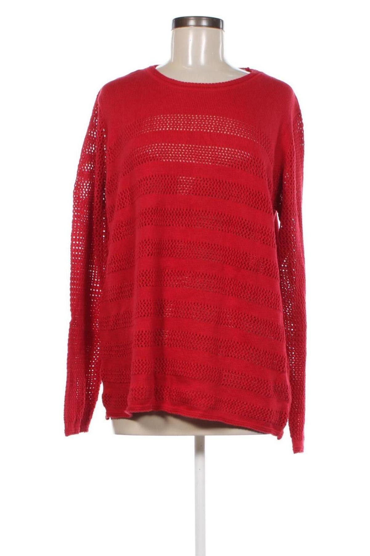 Damski sweter Oxmo, Rozmiar XXL, Kolor Czerwony, Cena 31,99 zł