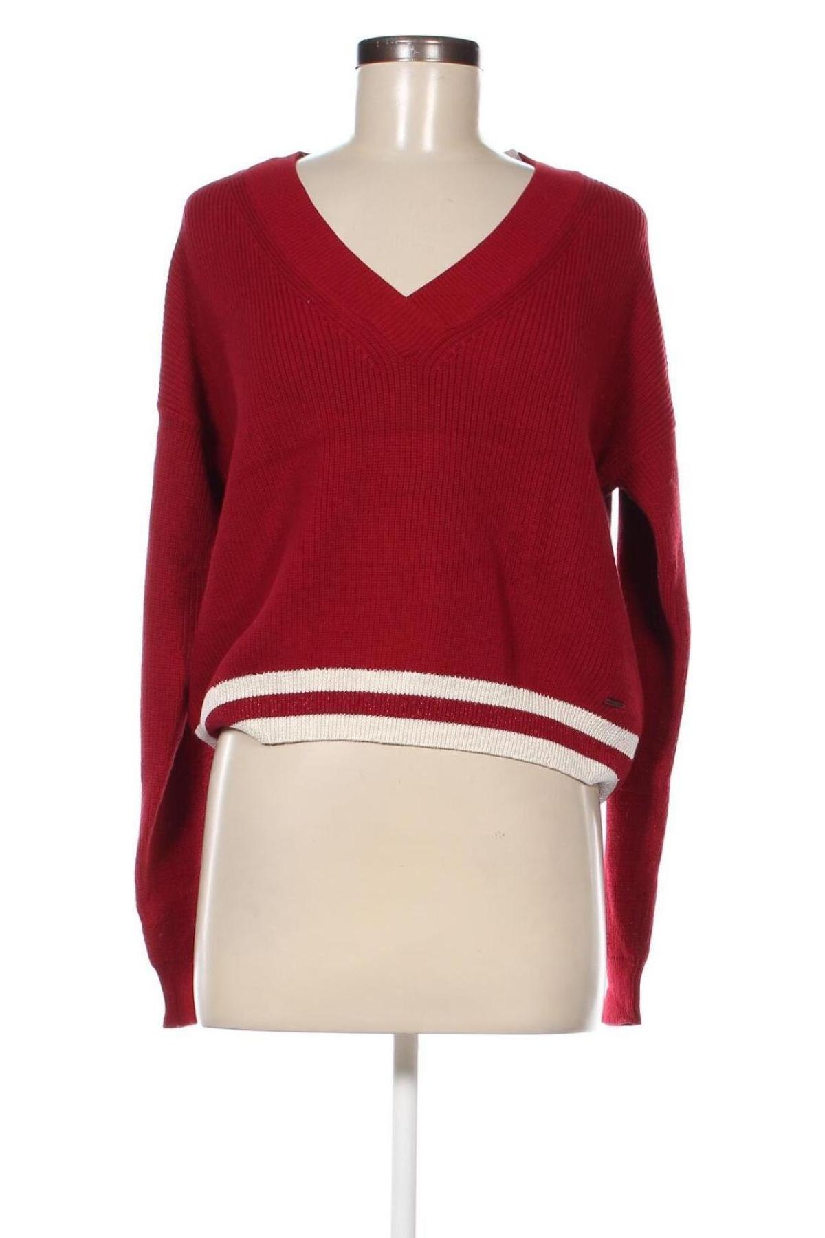 Damenpullover Pepe Jeans, Größe L, Farbe Rot, Preis 15,49 €