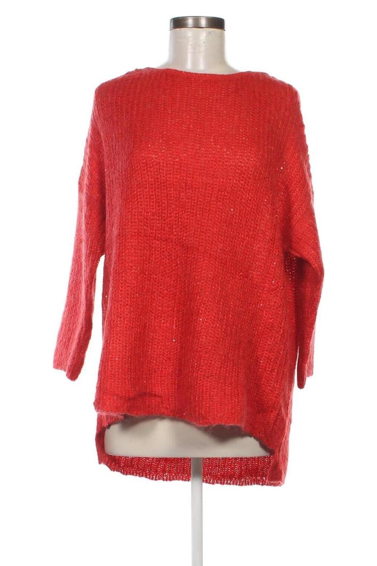 Damenpullover Zara Knitwear, Größe M, Farbe Rot, Preis 6,99 €