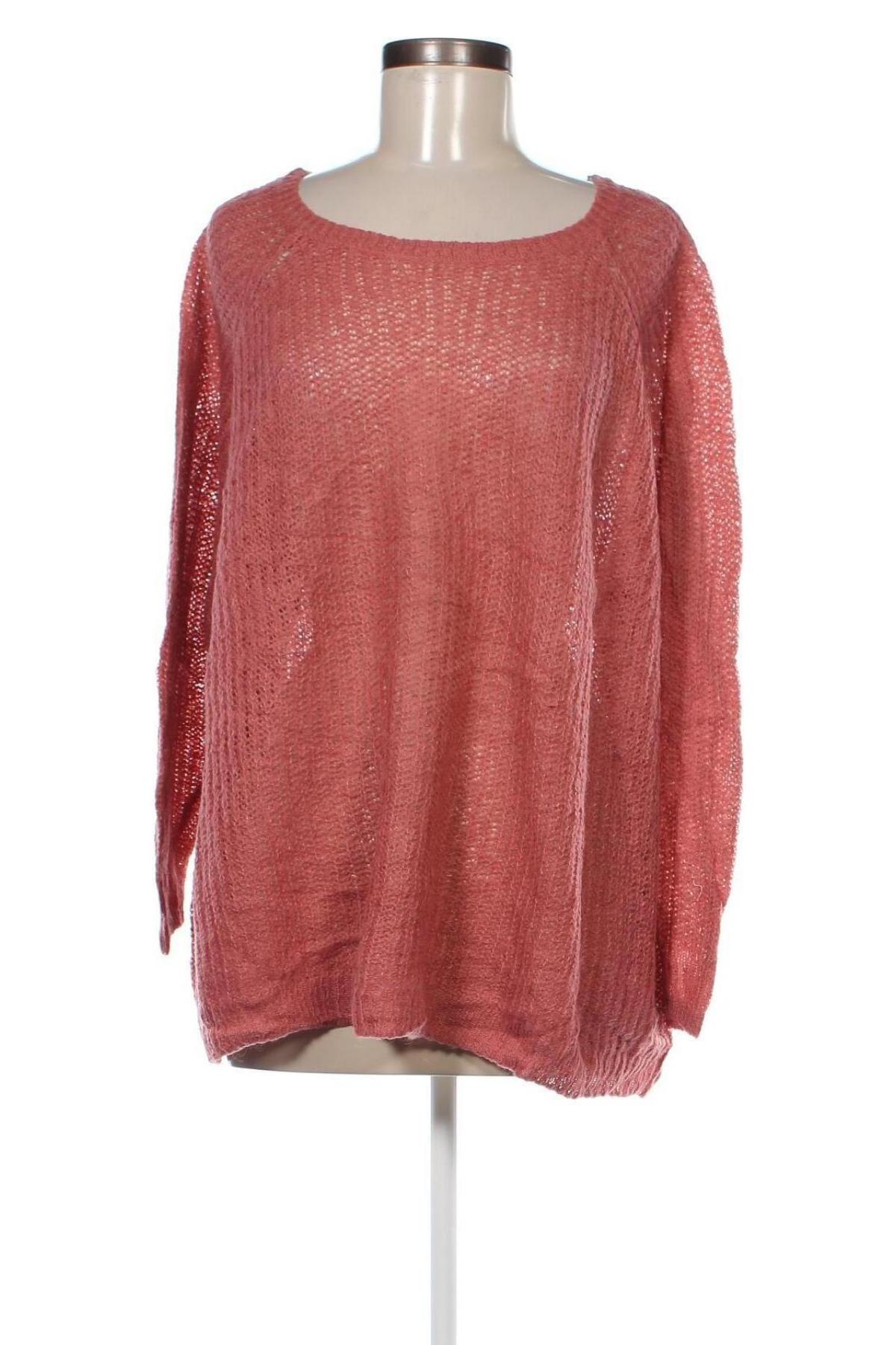 Damenpullover Zizzi, Größe 3XL, Farbe Aschrosa, Preis 11,99 €