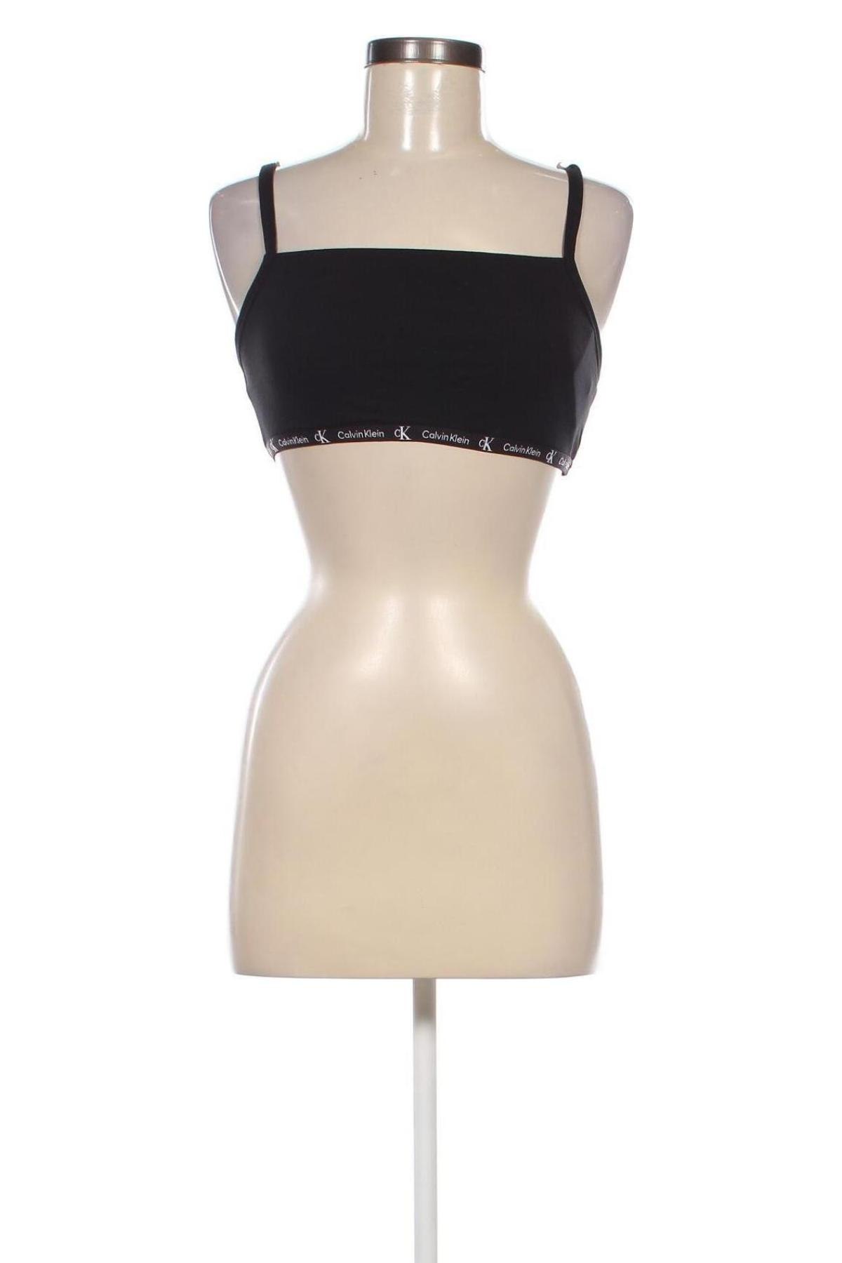 Damski sportowy top Calvin Klein, Rozmiar L, Kolor Czarny, Cena 80,99 zł