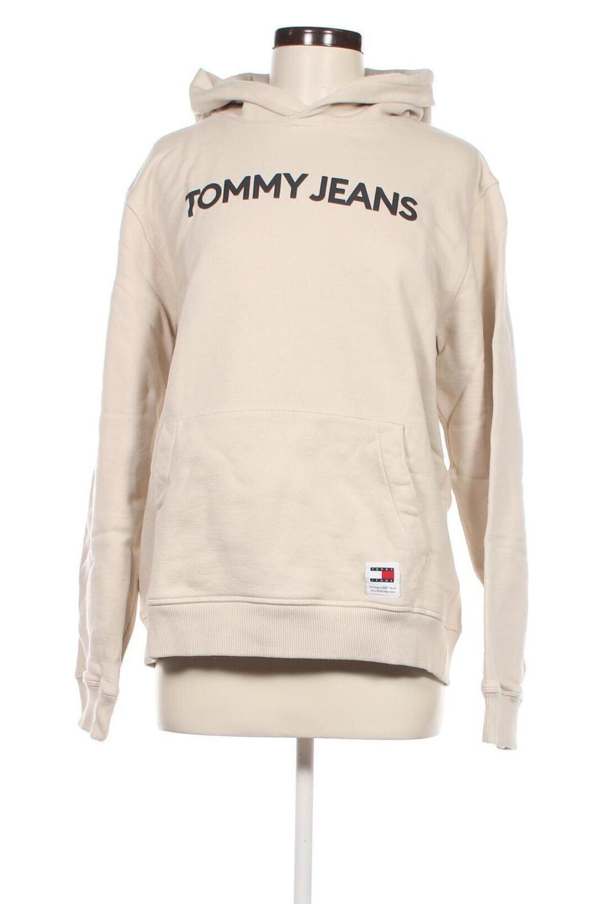 Γυναικείο φούτερ Tommy Jeans, Μέγεθος L, Χρώμα  Μπέζ, Τιμή 53,49 €