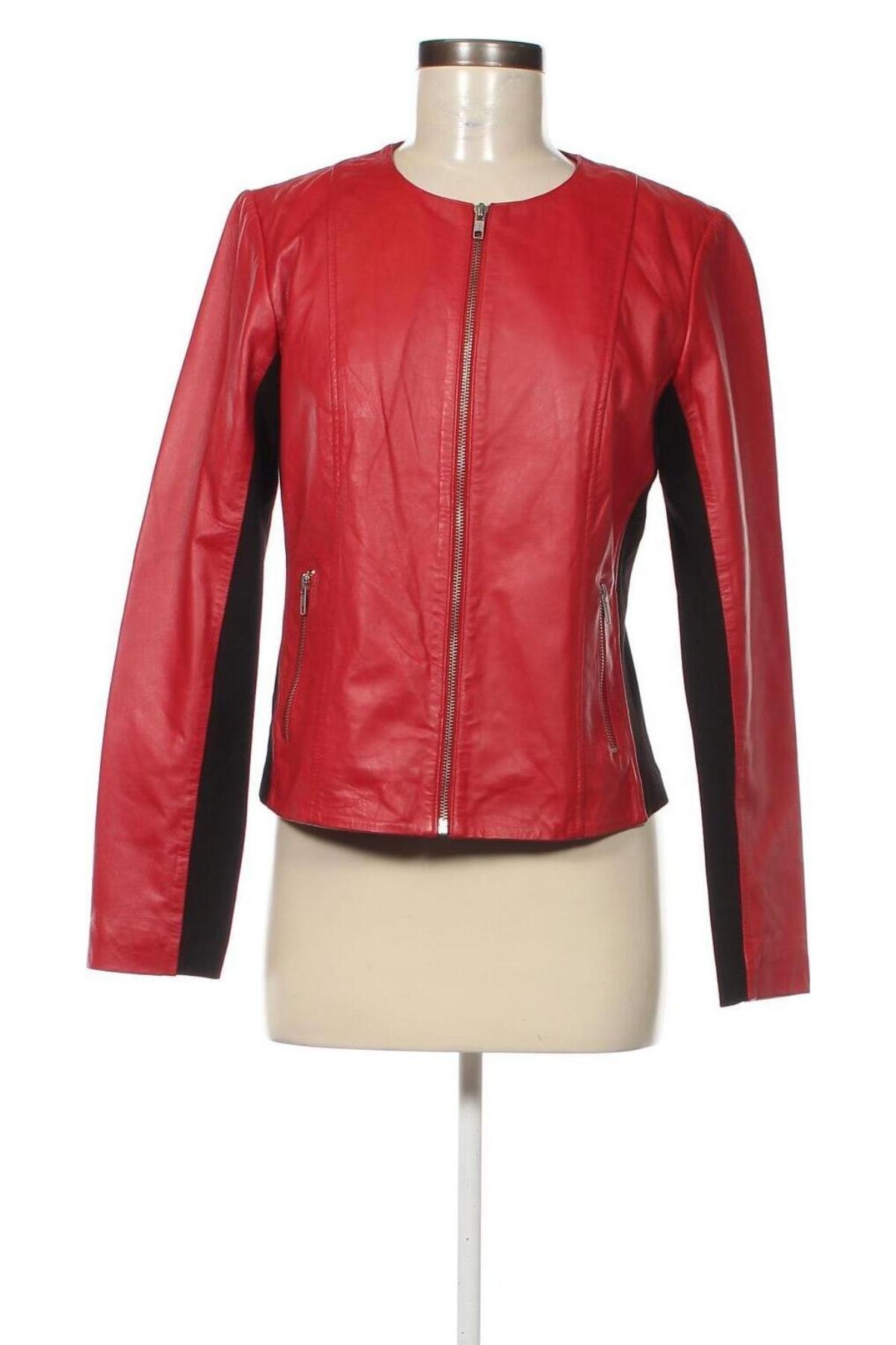 Damen Lederjacke, Größe S, Farbe Rot, Preis 41,49 €