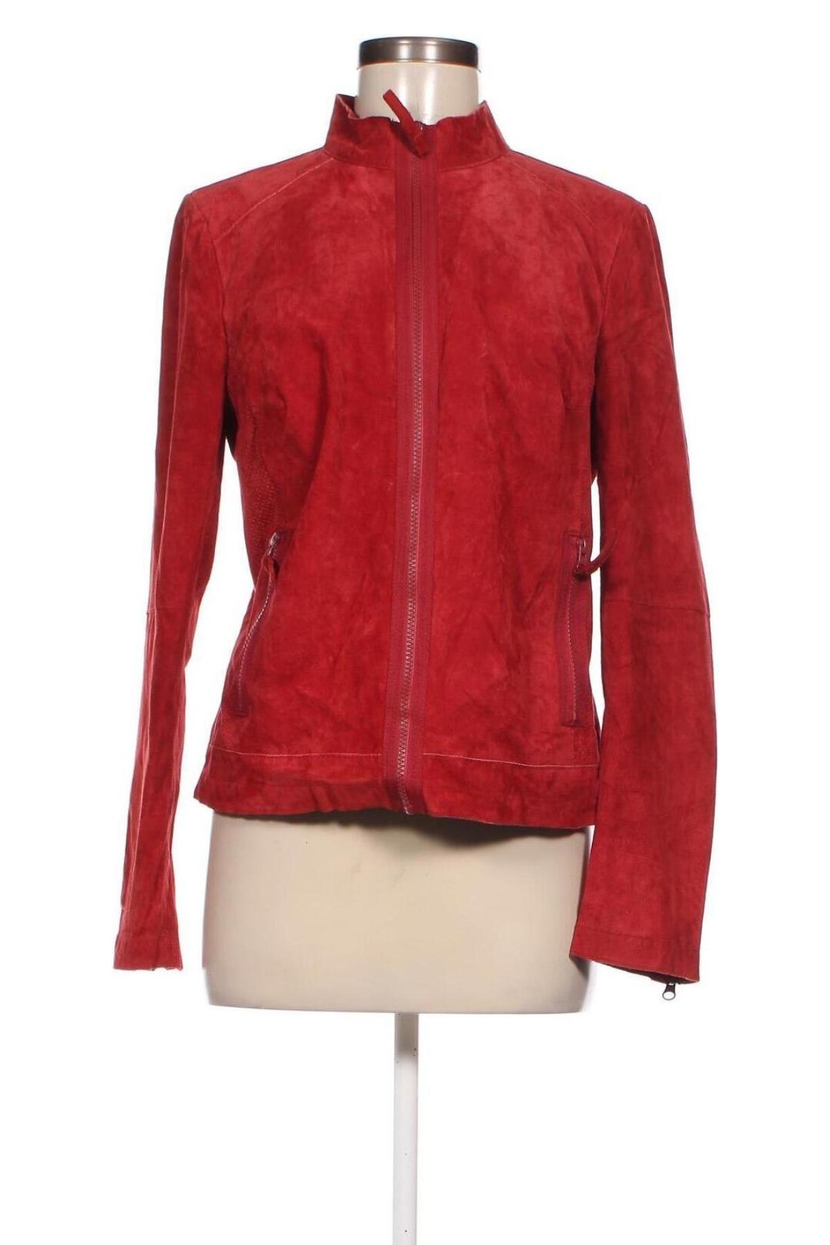 Damen Lederjacke C&A, Größe S, Farbe Rot, Preis € 23,49