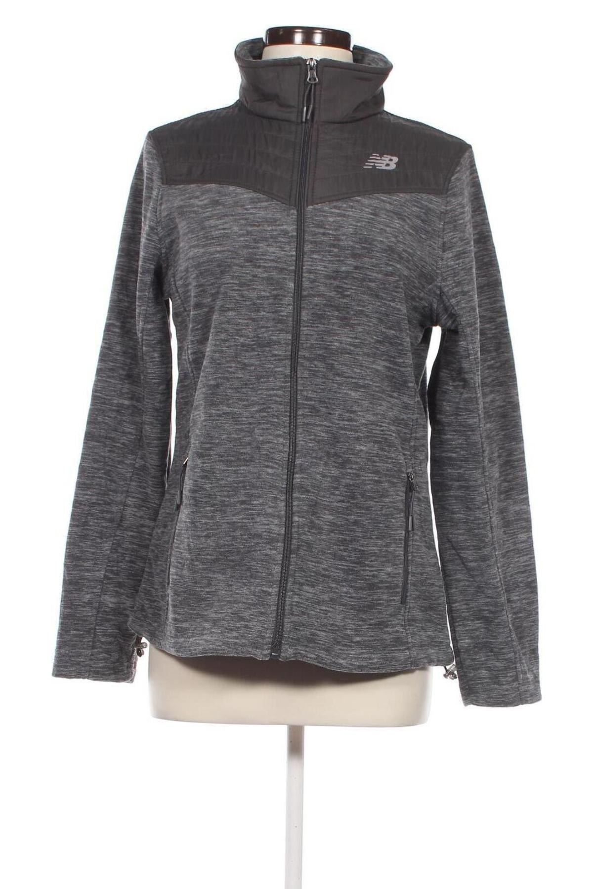 Damen Fleece Oberteil  New Balance, Größe M, Farbe Grau, Preis 33,40 €