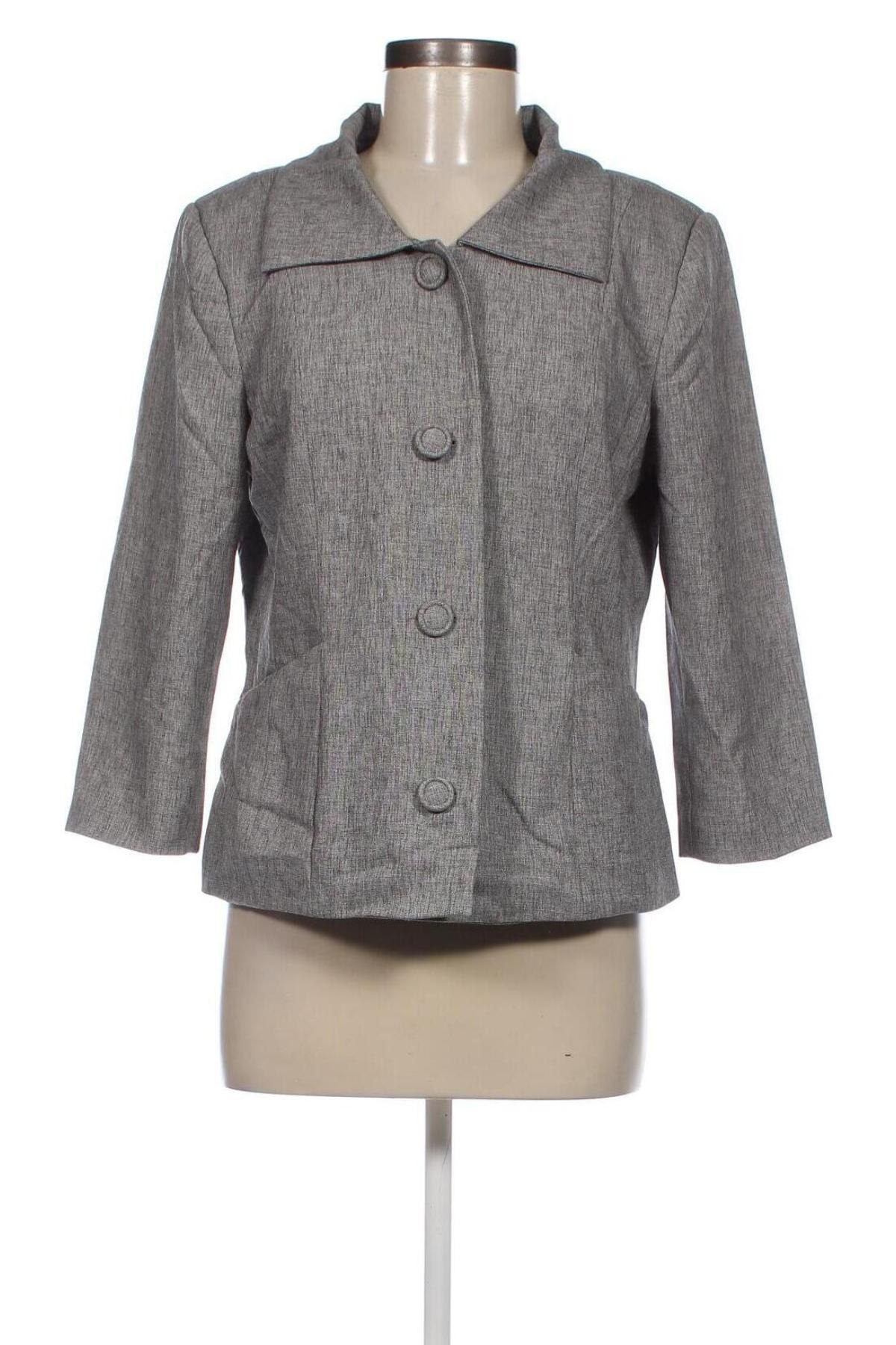 Damen Blazer, Größe M, Farbe Grau, Preis 7,49 €