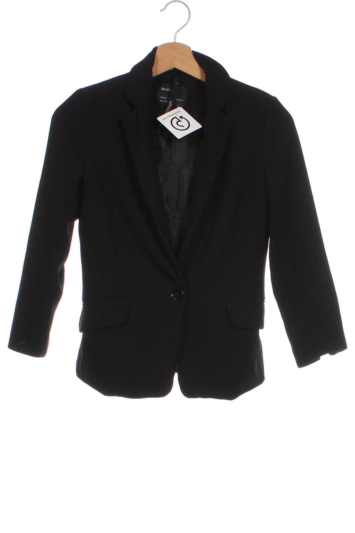 Damen Blazer Bershka, Größe XS, Farbe Schwarz, Preis € 4,99