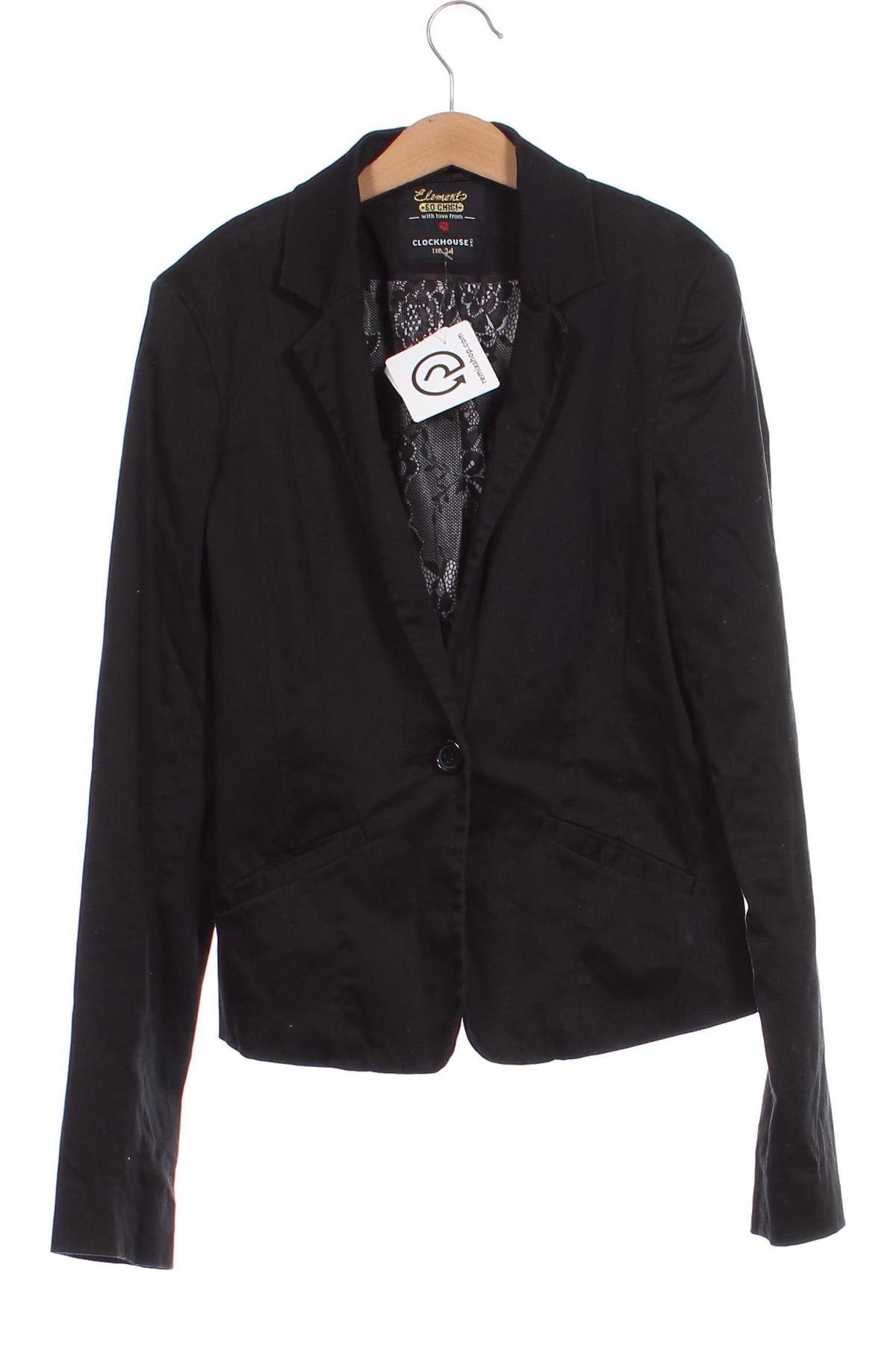 Damen Blazer Clockhouse, Größe XS, Farbe Schwarz, Preis € 4,99