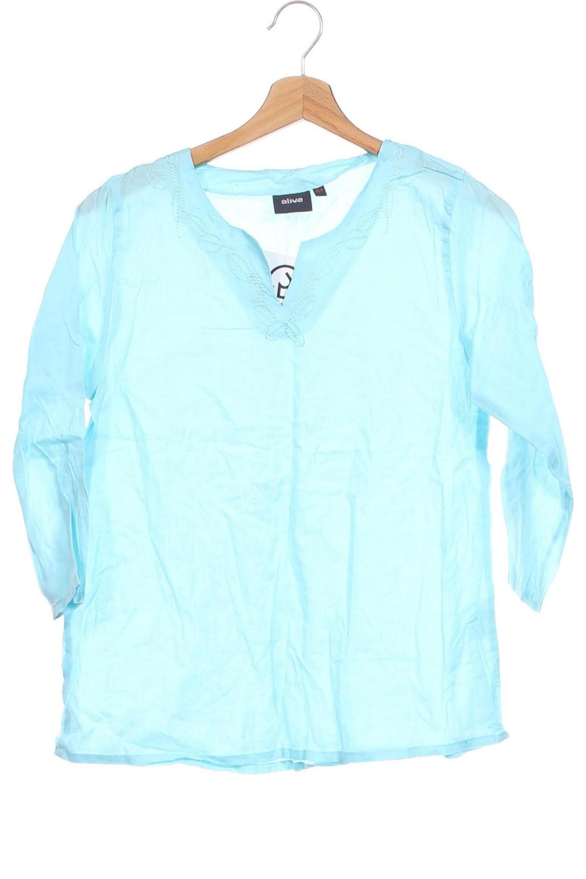 Kinder Shirt Alive, Größe 12-13y/ 158-164 cm, Farbe Blau, Preis € 1,99