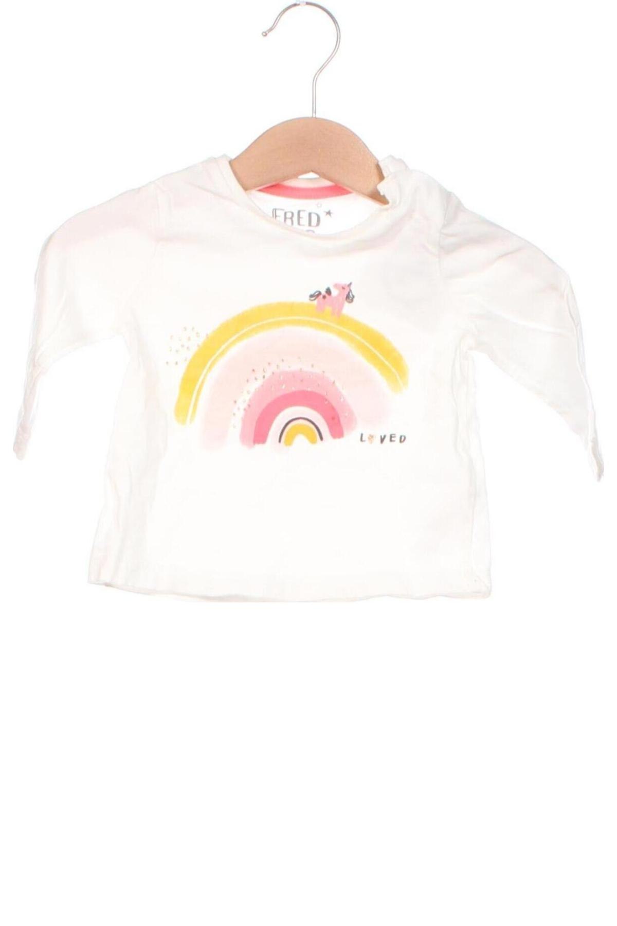 Kinder Shirt F&F, Größe 2-3m/ 56-62 cm, Farbe Weiß, Preis € 1,99