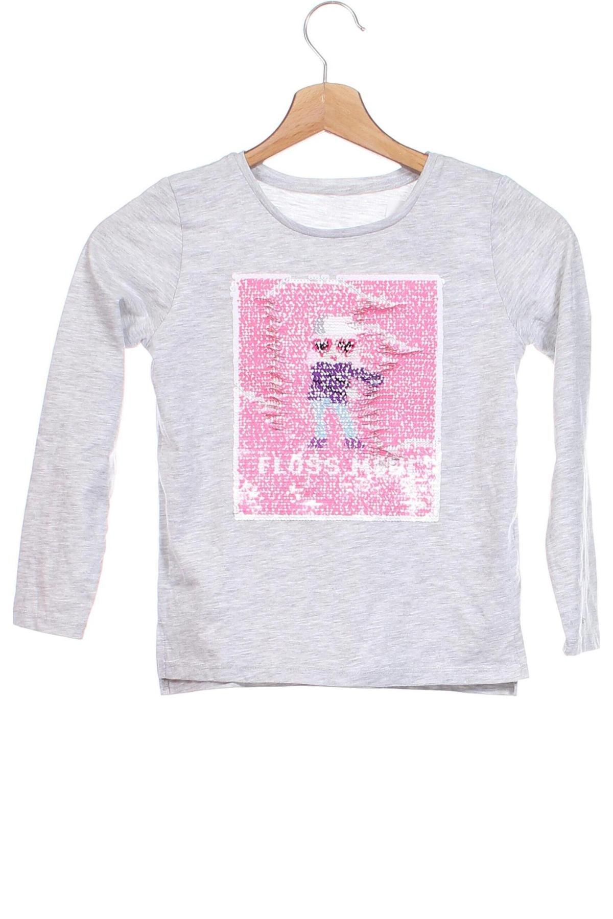 Kinder Shirt H&M, Größe 6-7y/ 122-128 cm, Farbe Grau, Preis € 5,64