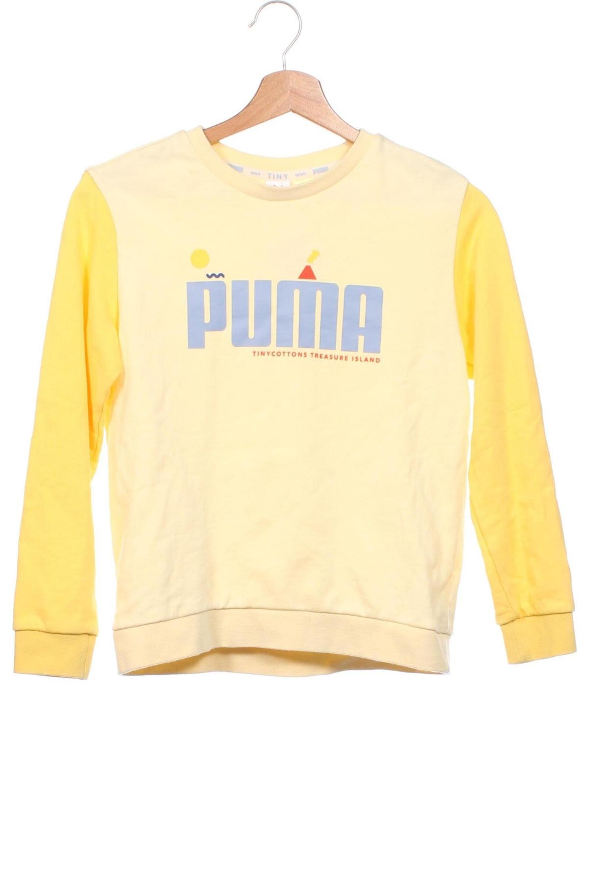 Παιδική μπλούζα PUMA, Μέγεθος 10-11y/ 146-152 εκ., Χρώμα Κίτρινο, Τιμή 15,35 €