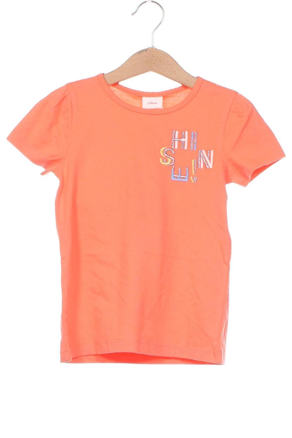 Kinder Shirt S.Oliver, Größe 3-4y/ 104-110 cm, Farbe Orange, Preis 6,99 €