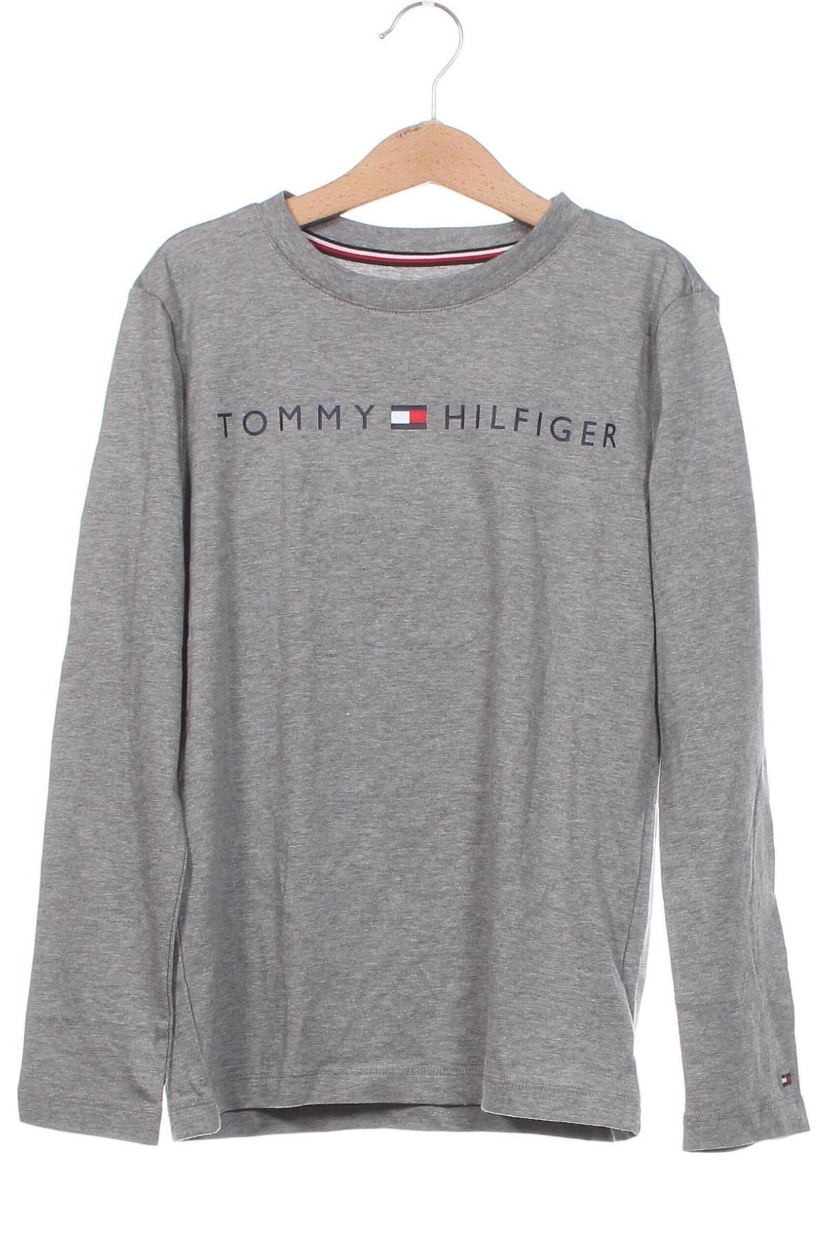 Детска блуза Tommy Hilfiger, Размер 9-10y/ 140-146 см, Цвят Сив, Цена 62,29 лв.